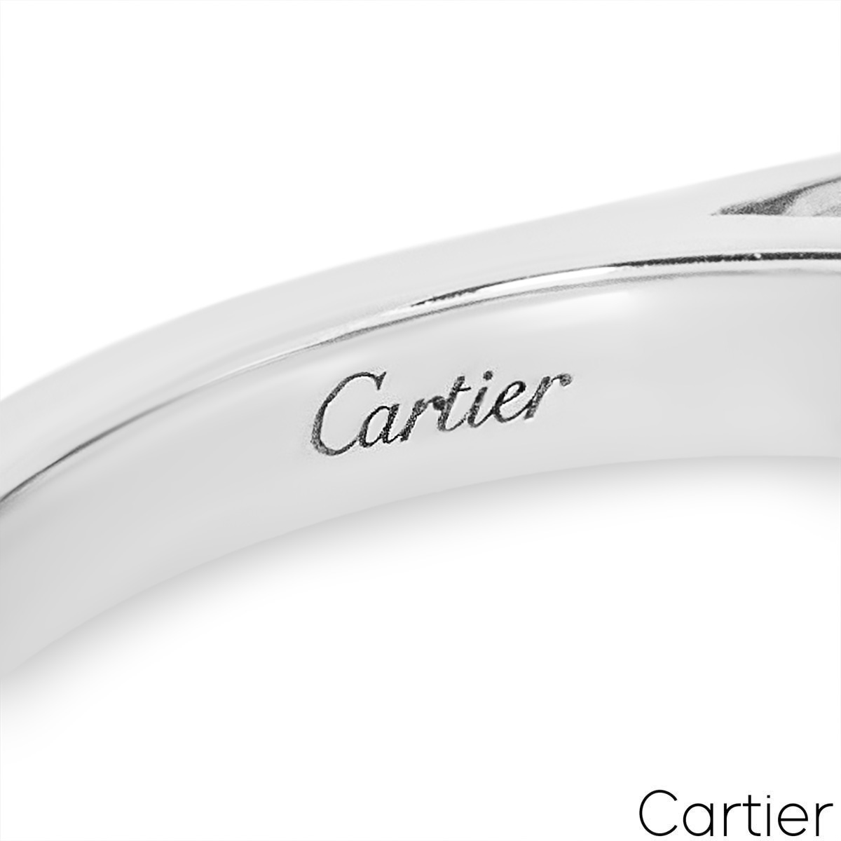 Cartier Platinum Diamond 1895 Solitaire Ring 1.54ct G/VS2